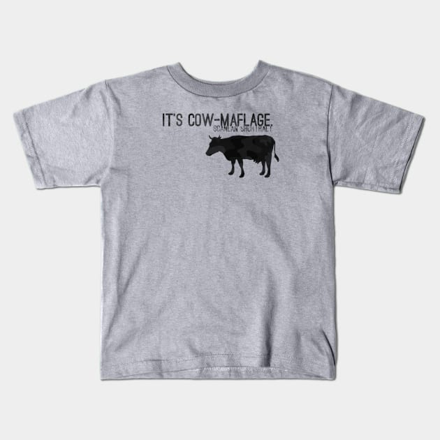 It’s cow-maflage. Kids T-Shirt by galacticshirts